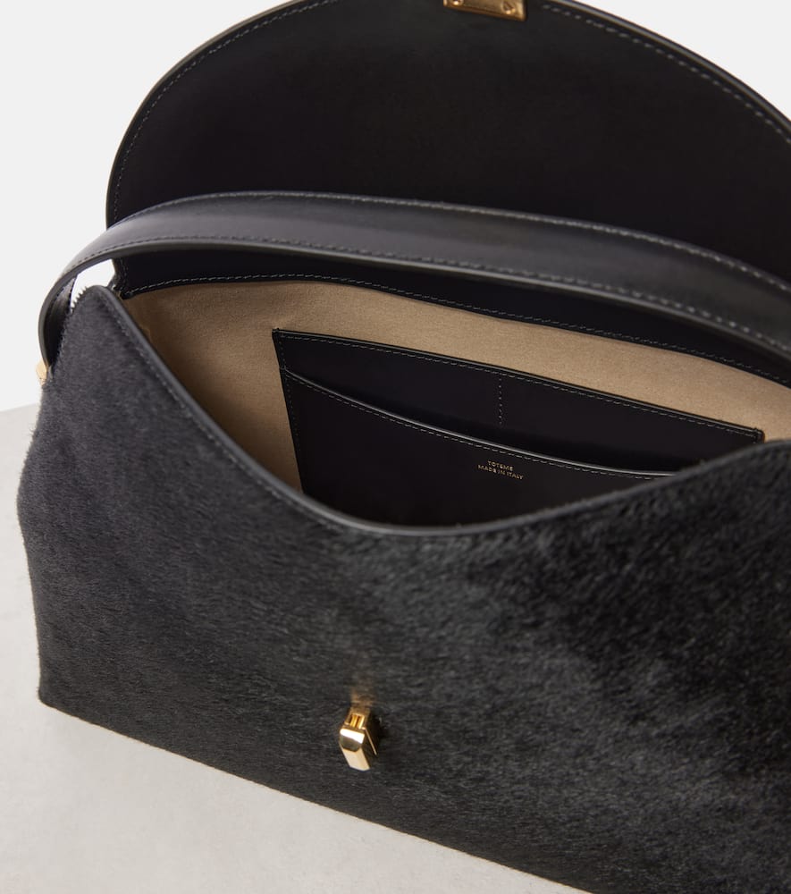 Toteme T-Lock calf hair tote bag
