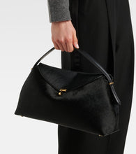 Toteme T-Lock calf hair tote bag