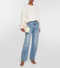 Toteme T-Lock leather clutch