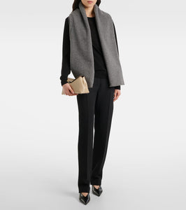 Toteme T-Lock leather clutch