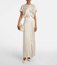 Toteme T-Lock shearling-lined leather clutch