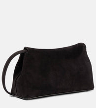 Toteme T-Lock suede clutch