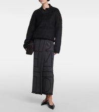 Toteme T-Lock suede clutch