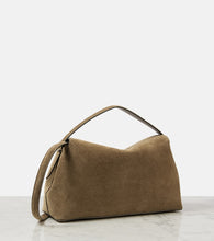 Toteme T-Lock suede tote bag