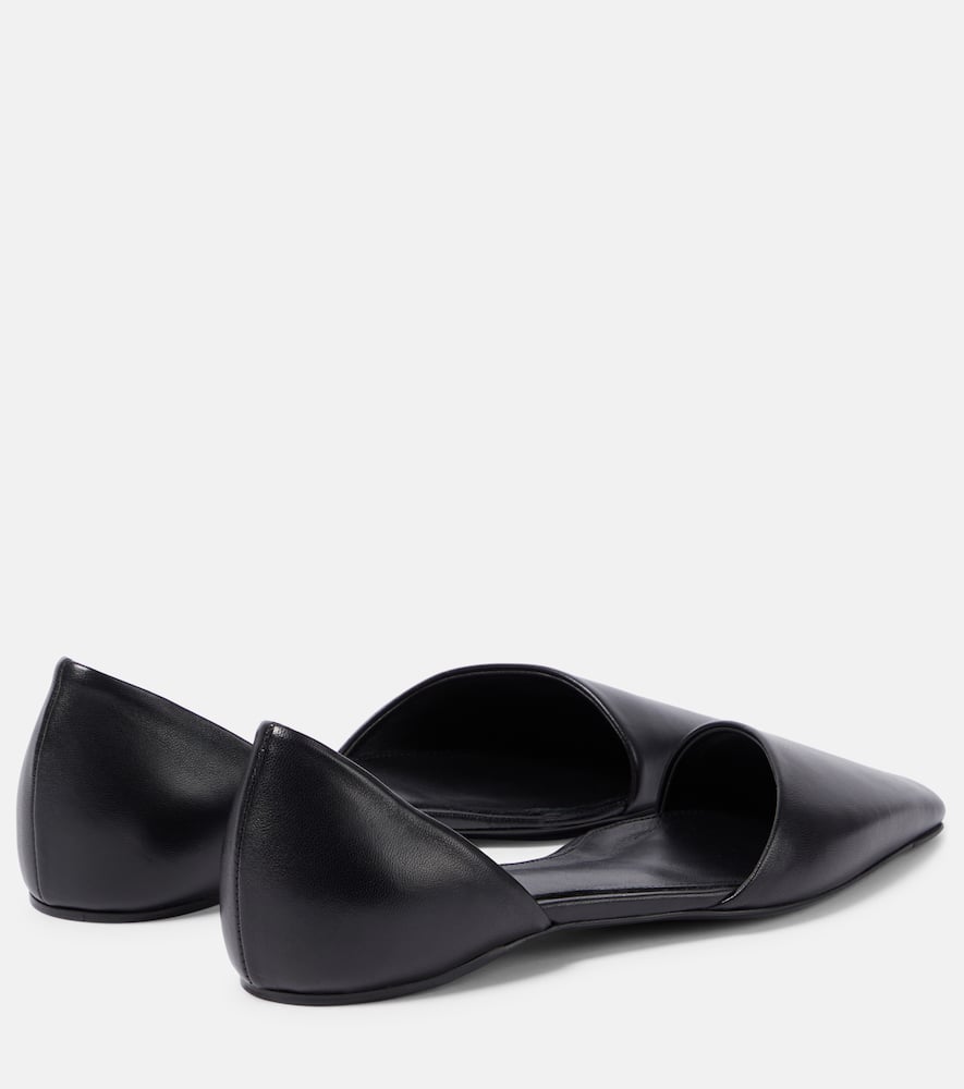 Toteme The Asymmetric D'Orsay leather flats