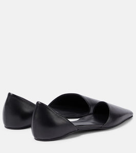 Toteme The Asymmetric D'Orsay leather flats