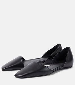 Toteme The Asymmetric D'Orsay leather flats
