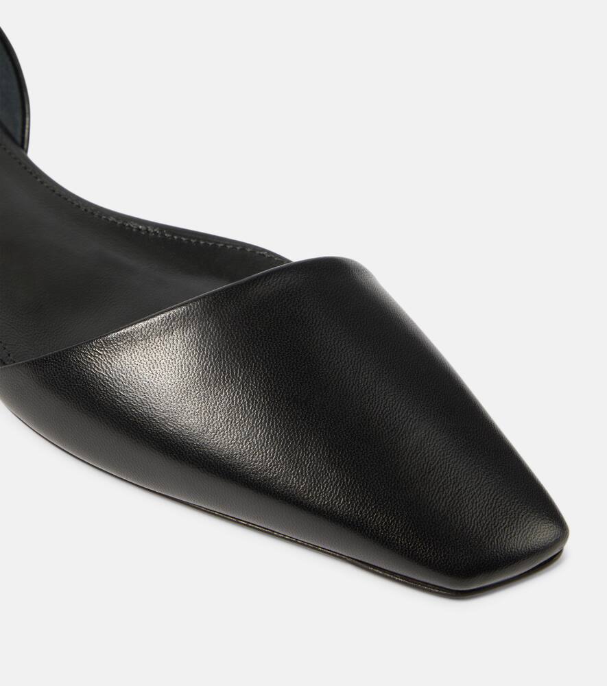Toteme The Asymmetric D'Orsay leather flats