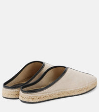 Toteme The Espadrille leather-trimmed mules