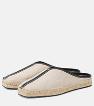 Toteme The Espadrille leather-trimmed mules