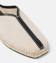 Toteme The Espadrille leather-trimmed mules