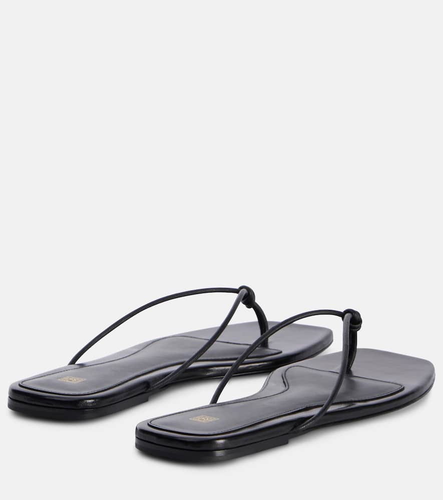 Toteme The Knot leather thong sandals