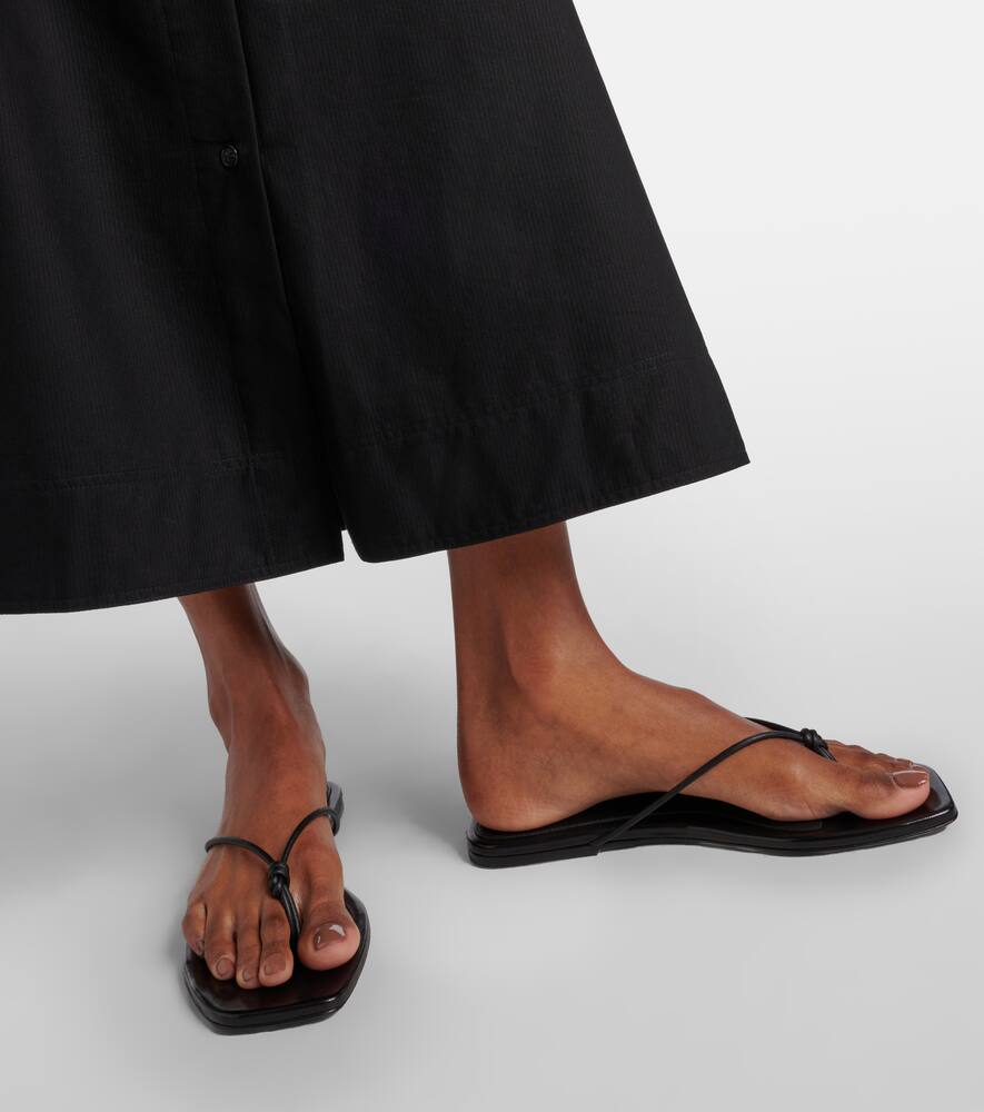 Toteme The Knot leather thong sandals