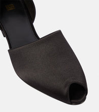 Toteme The Peep-Toe satin flats
