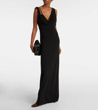 Toteme Twist draped cr√É¬™pe jersey maxi dress