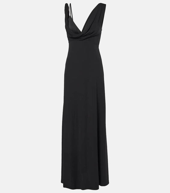 Toteme Twist draped cr√É¬™pe jersey maxi dress