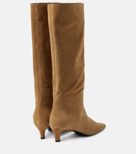 Toteme Wide Shaft suede knee-high boots