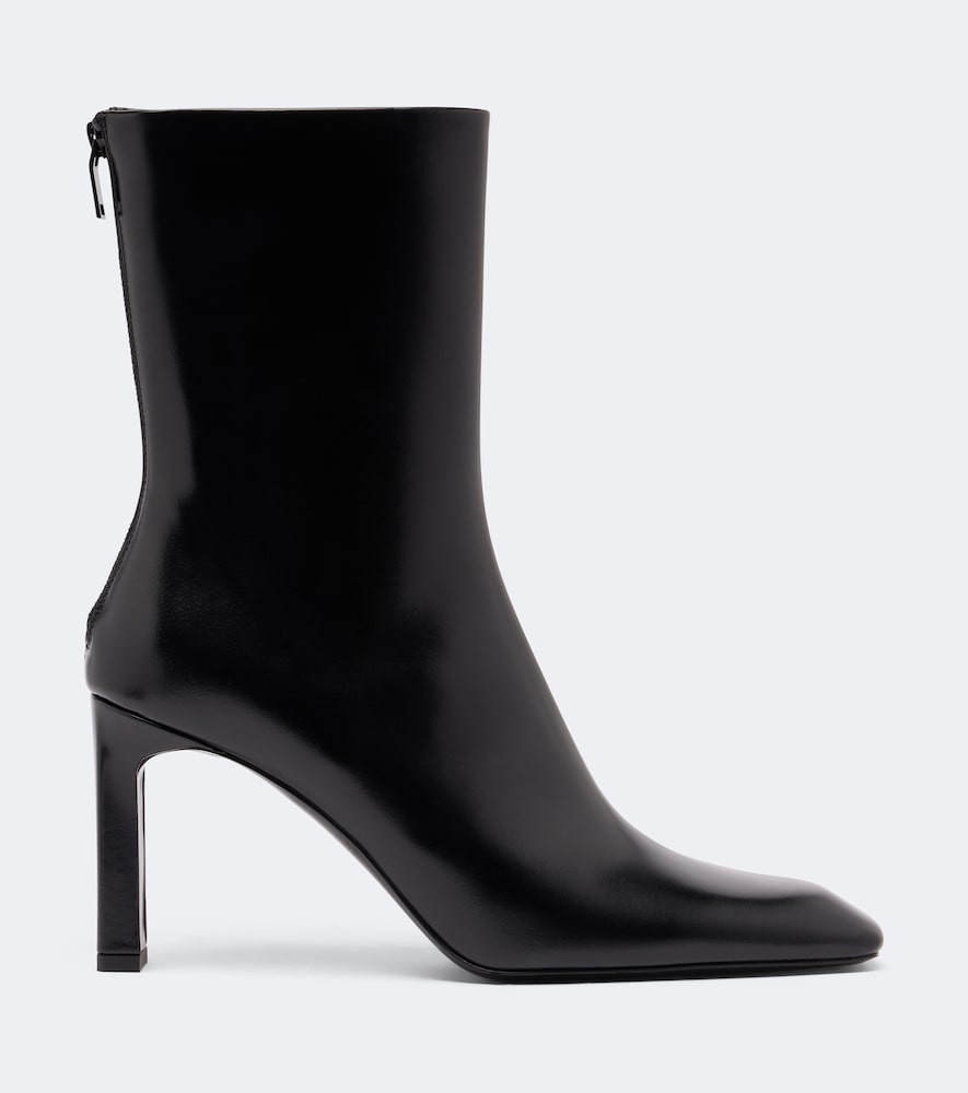 Toteme Bar leather ankle boots (Black) - High Heels