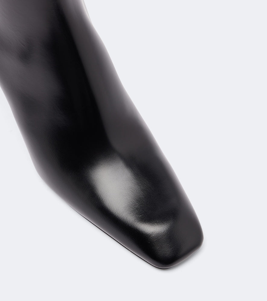 Toteme Bar leather ankle boots (Black) - High Heels