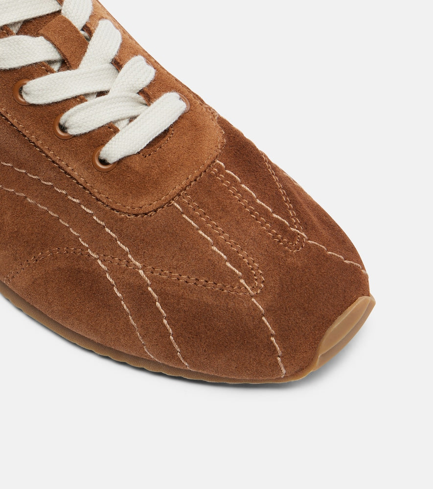 Toteme Flex suede sneakers (Brown) - Low-Top Sneakers