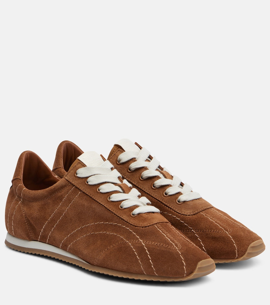 Toteme Flex suede sneakers (Brown) - Low-Top Sneakers