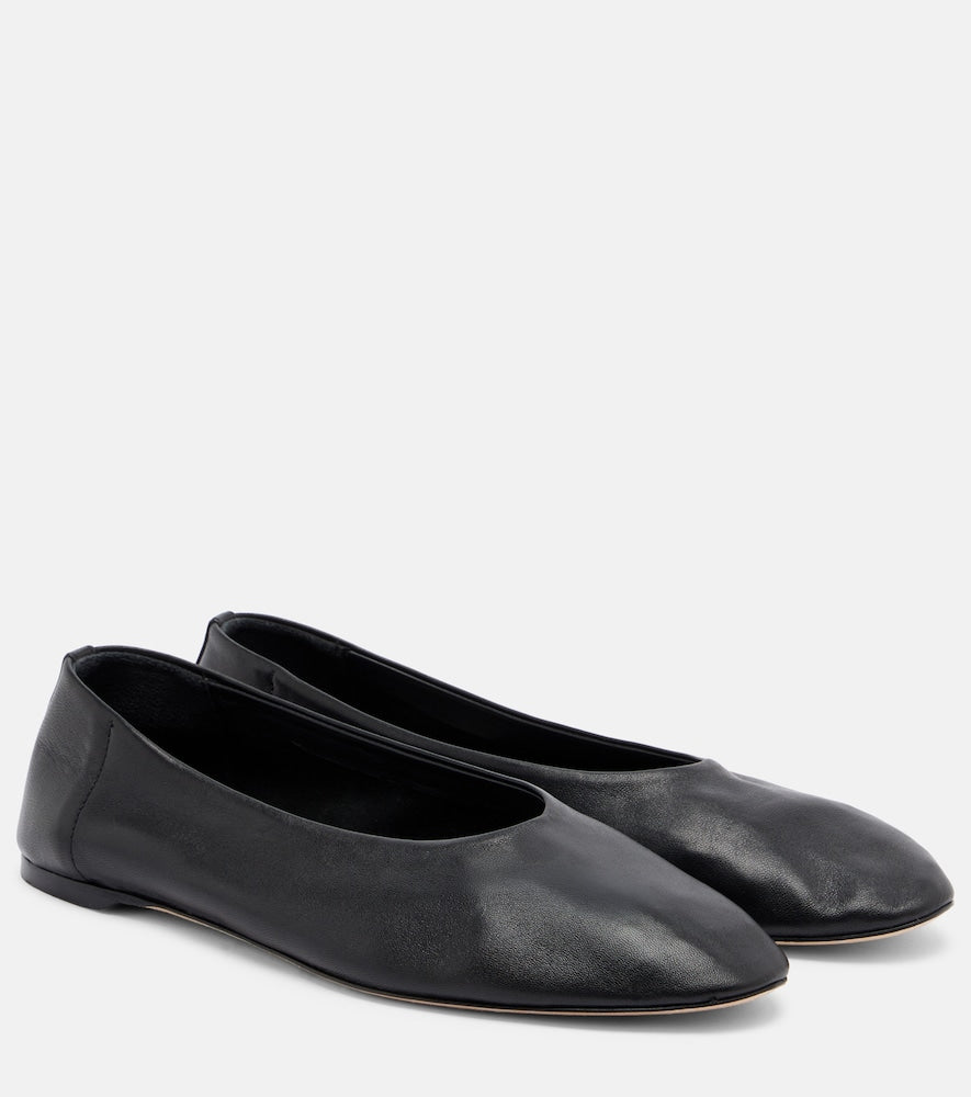 Black Toteme Leather ballet flats - Ballerina Flats