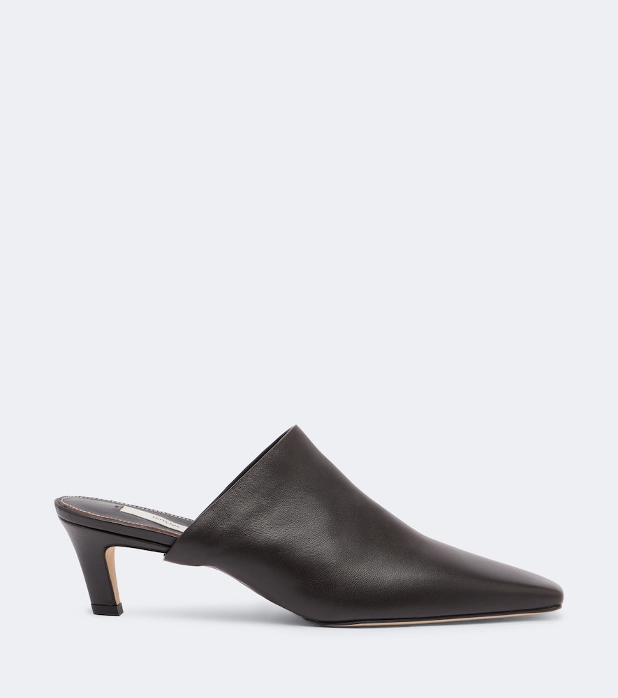 Brown Toteme Leather mules - Mid Heel Pumps