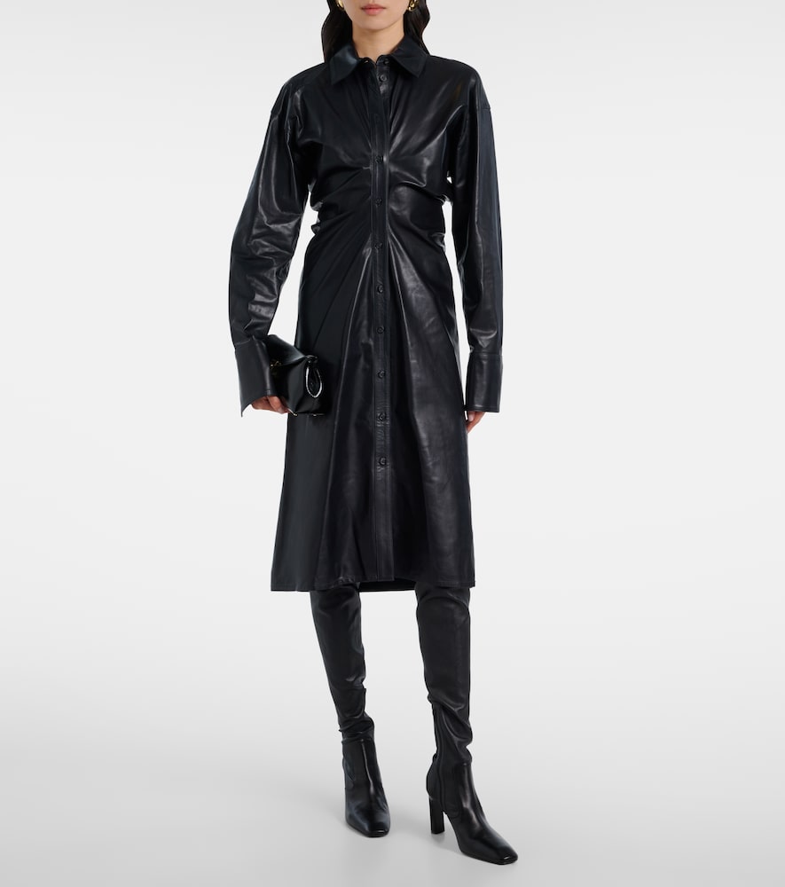 Toteme Leather over-the-knee boots - Black Over-The-Knee Boots