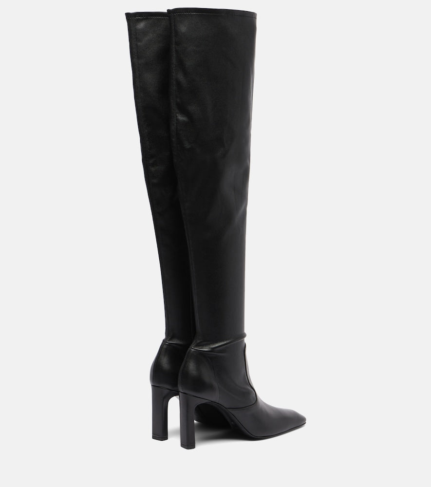 Toteme Leather over-the-knee boots - Black Over-The-Knee Boots