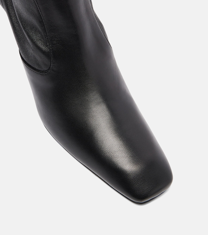 Toteme Leather over-the-knee boots - Black Over-The-Knee Boots