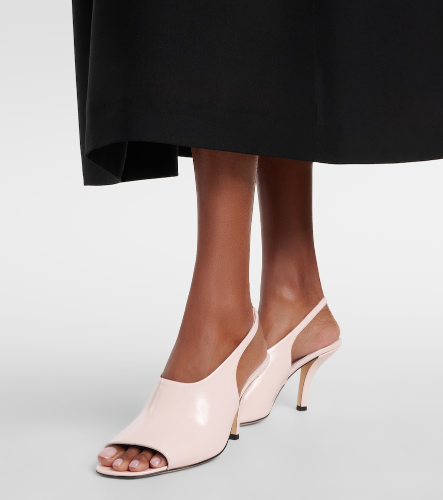 Pink Toteme Leather slingback sandals - Heeled Sandals