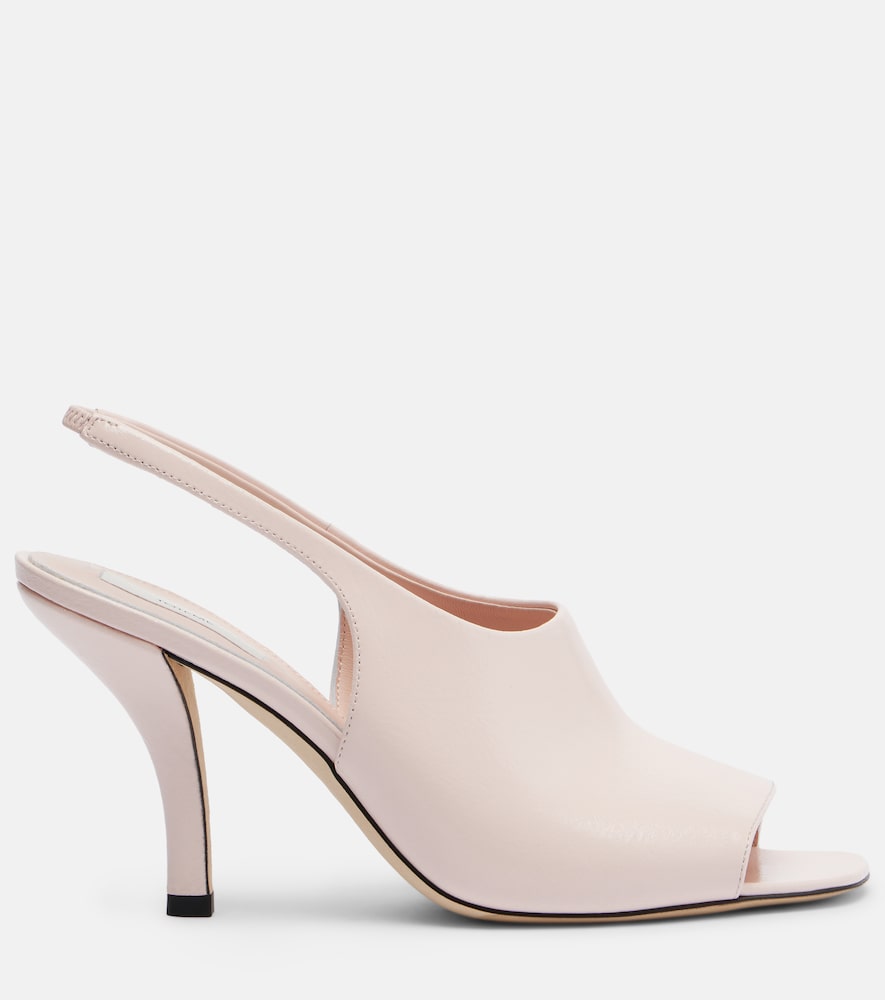 Pink Toteme Leather slingback sandals - Heeled Sandals