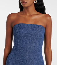 Tove Alba strapless denim midi dress