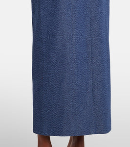Tove Alba strapless denim midi dress