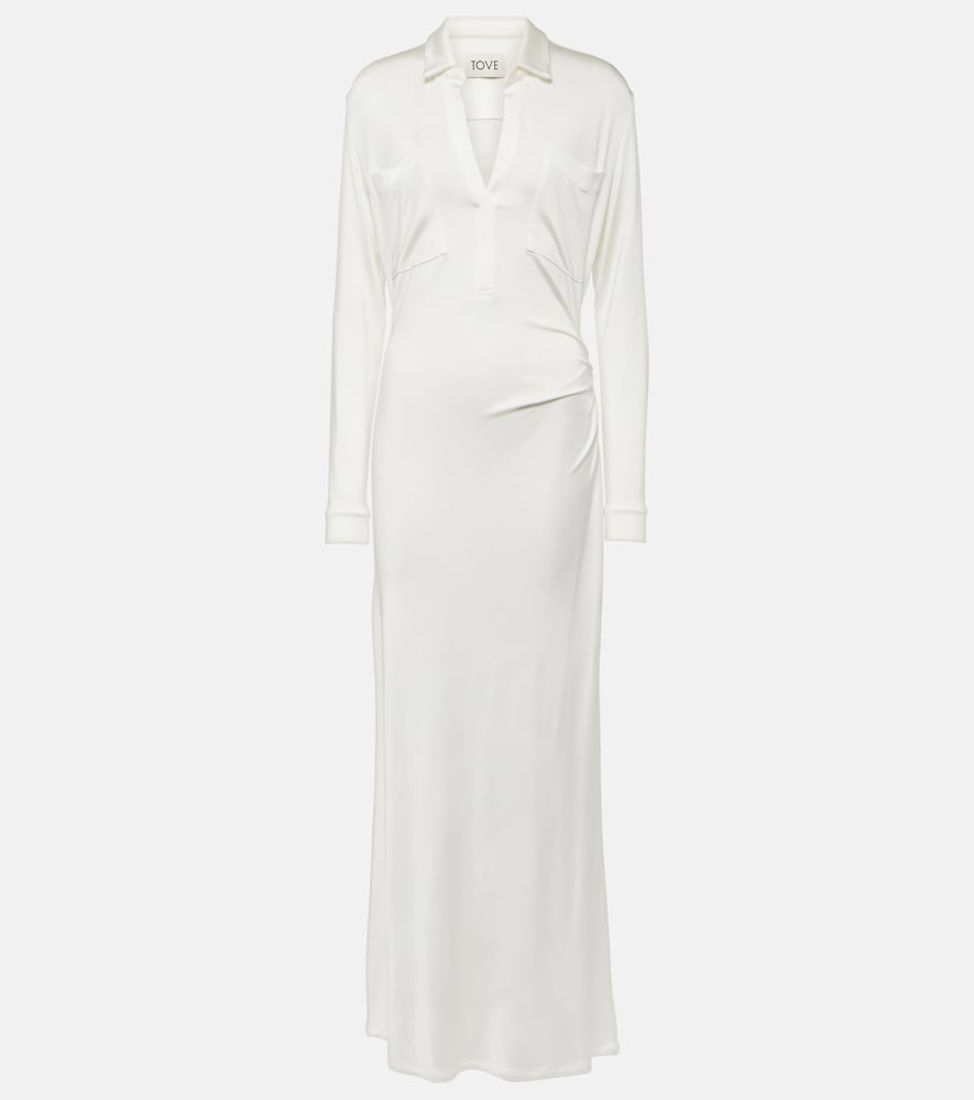 Tove Iana gathered jersey maxi dress. Tove Iana 褶皱针织长裙