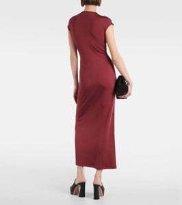 Tove Mali gathered jersey midi dress