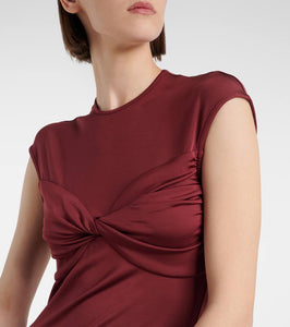Tove Mali gathered jersey midi dress