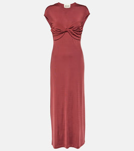 Tove Mali gathered jersey midi dress