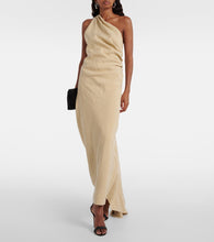 Tove Riya draped linen maxi dress