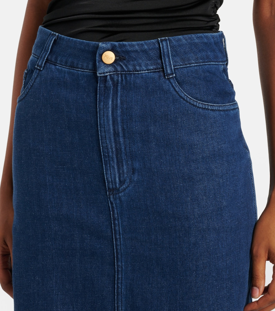 Tove Sera denim midi skirt