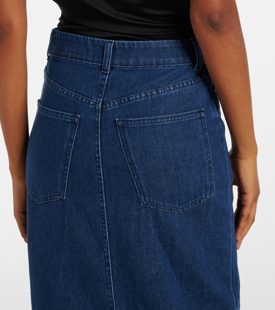 Tove Sera denim midi skirt