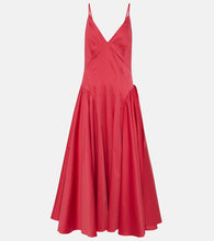 Tove Solene cotton-blend midi dress. Tove Solene 棉混纺中长连衣裙