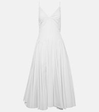 Tove Solene cotton poplin midi dress. Tove Solene 棉质府绸中长连衣裙