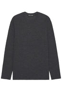 TravisMathew Cloud Waffle Crew in Charcoal - TravisMathew Cloud Waffle Crew en charbon de bois - TravisMathew Cloud Waffle 圆领木炭色 - TravisMathew Cloud Waffle Crew in Anthrazit - TravisMathew Cloud 와플 크루 차콜 색상 - TravisMathew Cloud Waffle Crew in color carbone