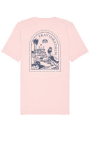 TravisMathew Uncharted Waters T-Shirt in Coral - TravisMathew T-shirt Uncharted Waters en corail - TravisMathew 珊瑚色 Uncharted Waters T 恤 - TravisMathew Uncharted Waters T-Shirt in Koralle - TravisMathew Uncharted Waters 티셔츠 - T-shirt TravisMathew Uncharted Waters color corallo