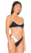 Tropic of C Rio Bikini Top in Black & White
