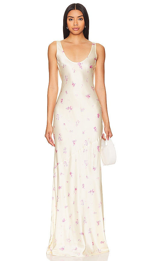 Tularosa Alanna Gown in Lemon BlackSkinny Tularosa Alanna Gown in Lemon BlackSkinny