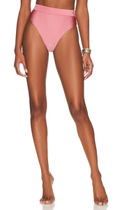 Tularosa Aluka High Waist Bottom in Rose - Bas taille haute Tularosa Aluka en rose - Tularosa Aluka 玫瑰色高腰底裤 - Tularosa Aluka Hose mit hoher Taille in Rose - Tularosa Aluka 하이웨이스트 하의 - Pantaloni a vita alta Tularosa Aluka in rosa
