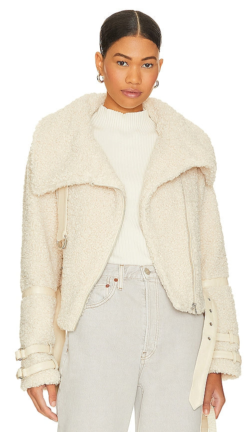 Tularosa Bailey Moto Jacket in Neutral - Veste de moto Tularosa Bailey en neutre - Tularosa Bailey 中性色机车夹克 - Tularosa Bailey Motorradjacke in Neutral - Tularosa Bailey 모토 자켓 - Giacca da moto Tularosa Bailey in colore neutro