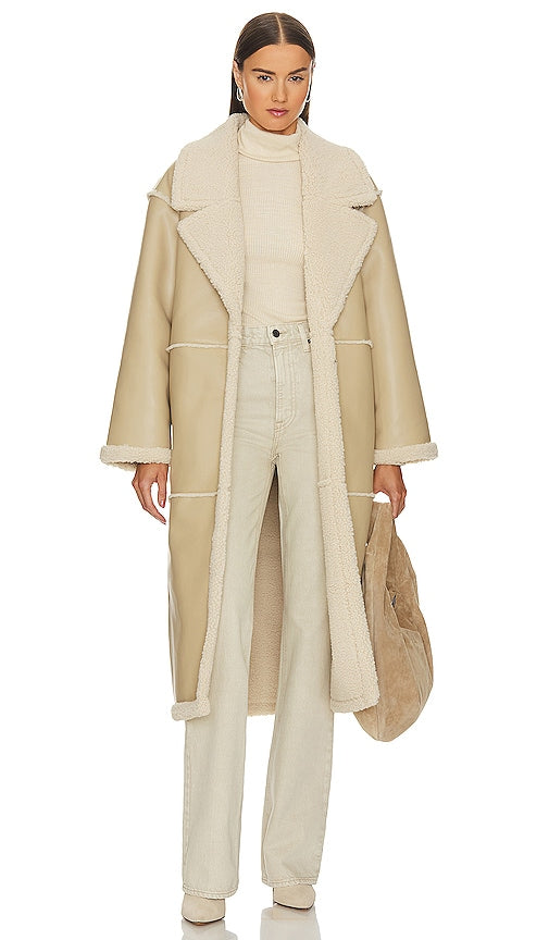 Tularosa Belen Coat in Neutral - Manteau Tularosa Belen en neutre - 中性色 Tularosa Belen 外套 - Tularosa Belen Mantel in Neutral - Tularosa 벨렌 코트 - Cappotto Tularosa Belen in colore neutro